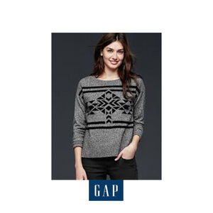 Gap merino wool blend boyfriend boxy relaxed cozy preppy effortless sweater M